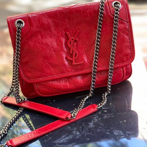 niki baby in crinkled vintage leather